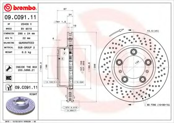 BREMBO 09.C091.11