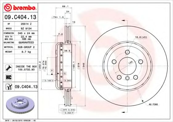 BREMBO 09.C404.13