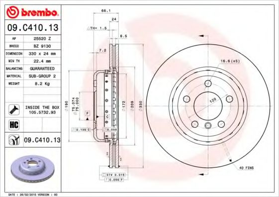 BREMBO 09.C410.13